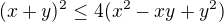 kopírovat do textarea $(x+y)^2 \le 4(x^2-xy+y^2)$