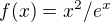 $f(x)=x^2/e^x$