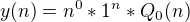 kopírovat do textarea $y(n)=n^{0}*1 ^{n}*Q_{0}(n)$
