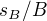 $s_{B}/B$