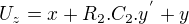 $U_{z} = x+R_{2}.C_{2}.y^{'} + y$