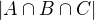 $|A \cap B \cap C|$