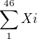 $\sum_{1}^{46} Xi$