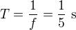kopírovat do textarea $T=\frac1f=\frac15\ \text s$