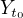 $Y_{t_{0}}$