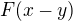 $F(x-y)$