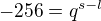 $-256=q^{s-l}$