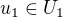 $u_1\in U_1$