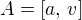 $A=[a,\, v]$