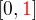 $[0,\color{red}1\color{black}]$