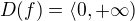 $D(f)=\langle 0,+{\infty})$