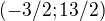 kopírovat do textarea $(-3/2;13/2)$