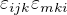 $\varepsilon _{ijk}\varepsilon _{mki}$