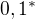 ${0, 1}^{*}$