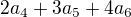 $2a_4+3a_5+4a_6$