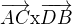 $\overrightarrow{AC}\text{x}\overrightarrow{DB}$
