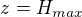 $z=H_{max}$