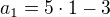 kopírovat do textarea $a_1=5\cdot 1 -3$