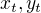$x_{t},y_{t}$