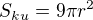 $S_{ku}=9\pi r^2$
