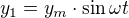 kopírovat do textarea $y_1=y_{m}\cdot \sin \omega t$