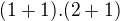 kopírovat do textarea $(1+1).(2+1)$