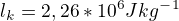 $l_k=2,26*10^6Jkg^-^1$