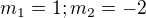 kopírovat do textarea $m_1=1; m_2=-2$