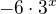 kopírovat do textarea $-6\cdot3^x$