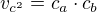 $v_{c^{2}}=c_{a}\cdot c_{b}$