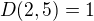 kopírovat do textarea $D(2,5)=1$