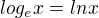 kopírovat do textarea $log_{e}x=lnx$