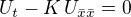 $ U_{t}-K \, U_{\bar{x}\bar{x}}=0 $