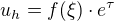 kopírovat do textarea $u_h = f(\xi) \cdot e^\tau$