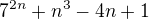$7^{2n}+n^3-4n+1$