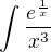 $\int{\frac{e^{\frac{1}{x}}}{x^3}}$