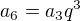 $a_6=a_3q^3$