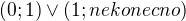 kopírovat do textarea $(0;1) \vee(1;nekonecno)$