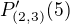 kopírovat do textarea $P'_{(2,3)}(5)$