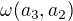 $\omega(a_3,a_2)$