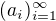 $(a_i)^{\infty}_{i=1}$