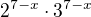$2^{7-x} \cdot 3^{7-x}$
