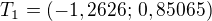 kopírovat do textarea $T_1=(-1,2626;\,0,85065)$