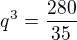 kopírovat do textarea $q^3 = \frac{280}{35}$