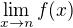 $\lim_{x\to n} f(x)$