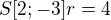 $S[2;-3] r=4$