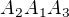 $A_{2}A_{1}A_{3}$