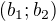 $(b_1;b_2)$