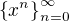 $\{ x^n\}_{n=0}^{\infty}$