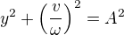 $y^2+\left(\frac{v}{\omega}\right)^2=A^2$